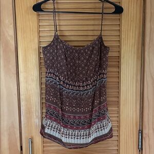 Banana Republic Brown and Red Camisole